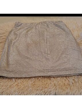 3/$20 or $14 Forever 21  Silvery & Gold Metallic girl skirt SizeS